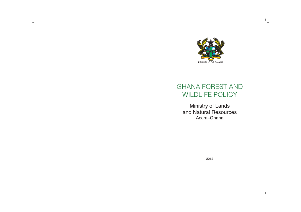 Ghana Forest and Wildlife Policy