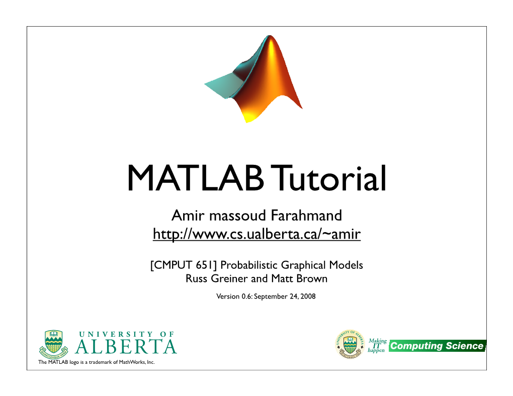 Matlab Tutorial 6