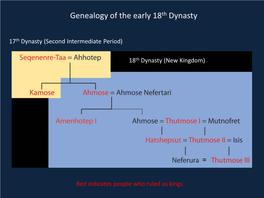 Early New Kingdom Chronology