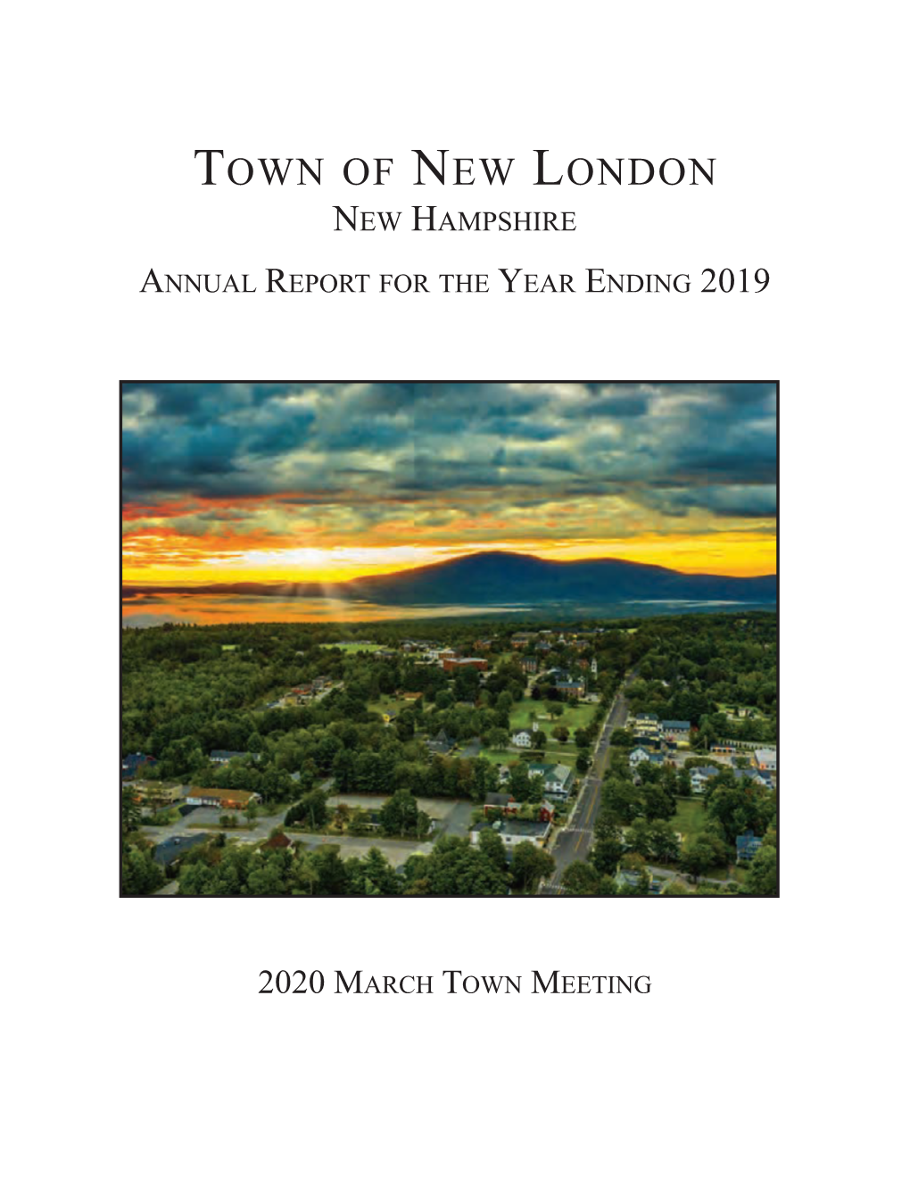 2019 Annual Town Report