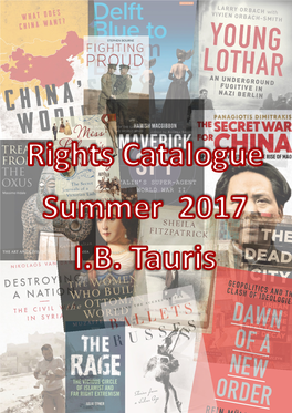 I. B. Tauris Summer 2017