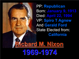 Richard Millhouse Nixon