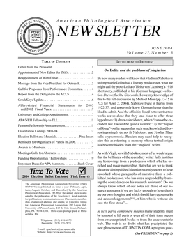 June 2004 Newsletter