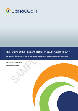 The Future of the Haircare Market in Saudi Arabia to 2017