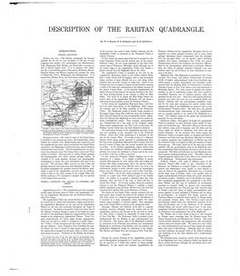 Description of the Raritan Quadrangle