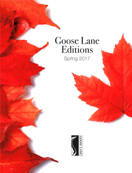 Goose Lane Editions Winter 2017