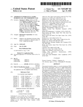 (12) United States Patent (10) Patent No.: US 7,033,807 B2 Bolten Et Al