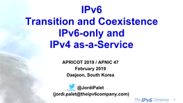 Ipv6 Ipv4 Ipv4 Application Application Application Application