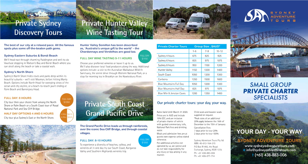 Private Hunter Valley Wine Tasting Tour