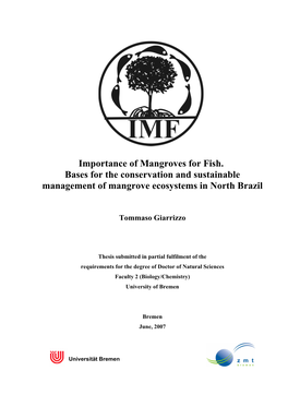 For Fish Fauna in an Amazonian Mangrove Estuary