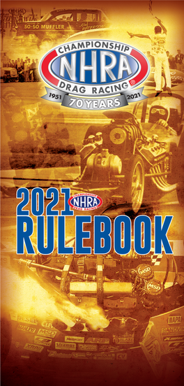 2021 NHRA Rulebook 21 01 28.Pdf