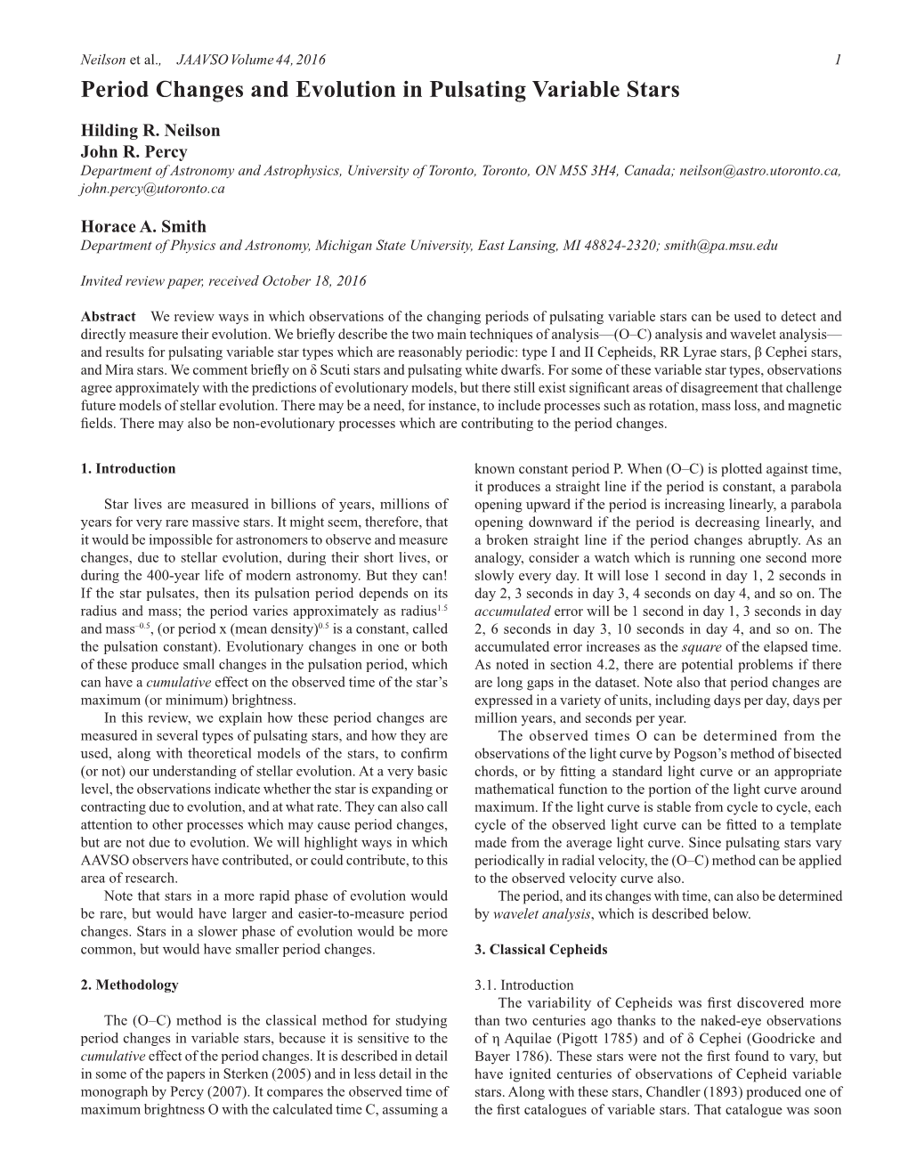 Period Changes and Evolution in Pulsating Variable Stars