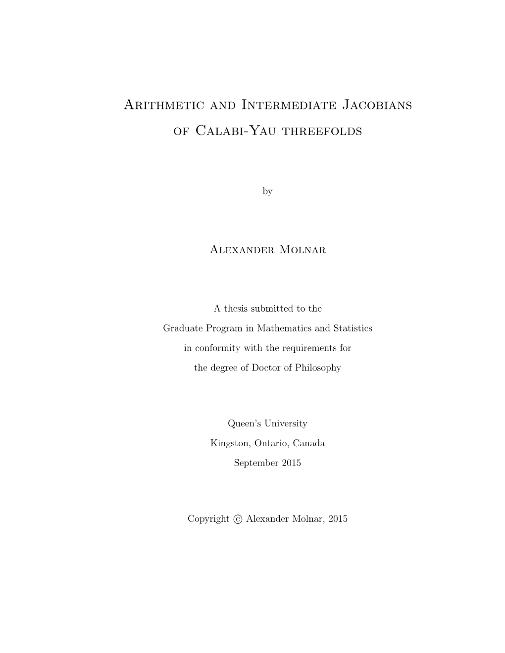 Arithmetic and Intermediate Jacobians of Calabi-Yau Threefolds