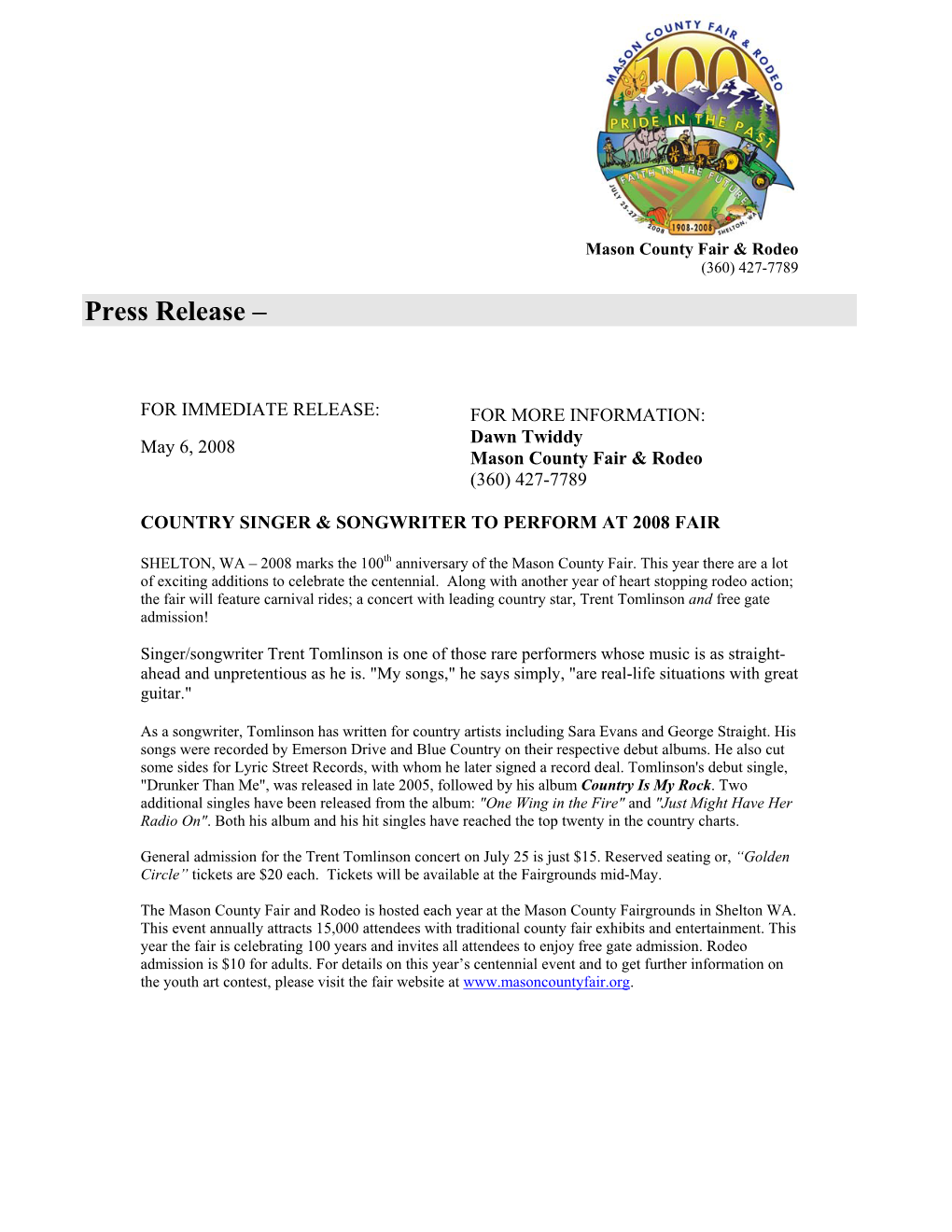 Press Release –