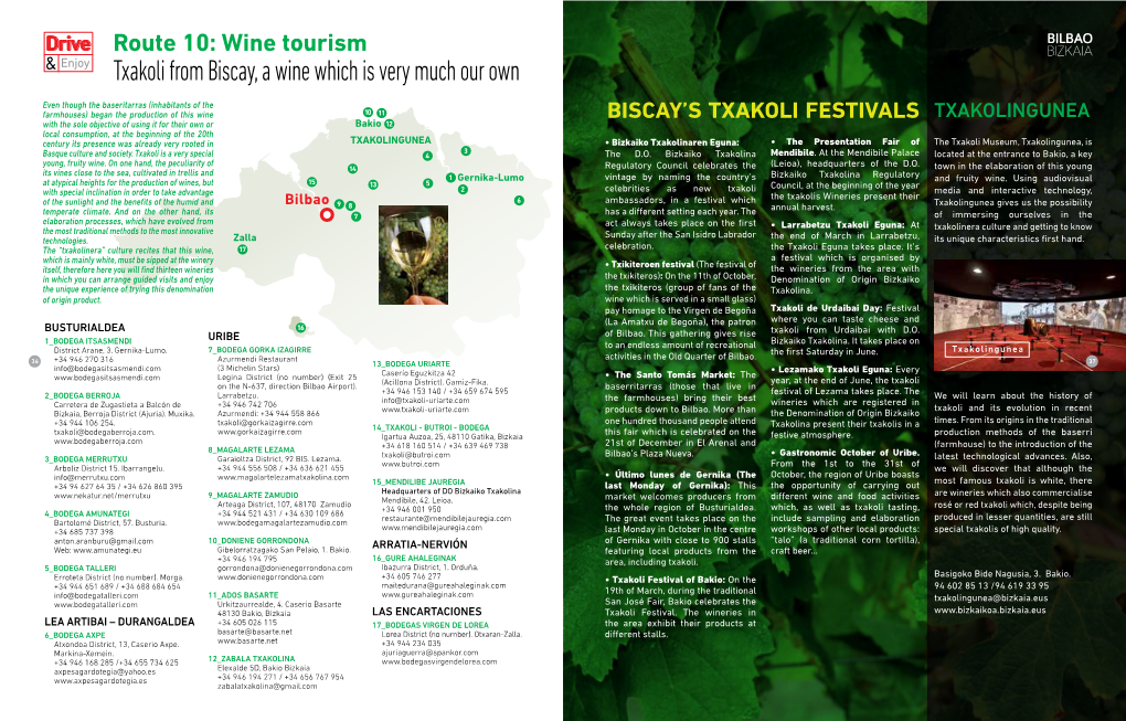 Route 10. Wine Tourism