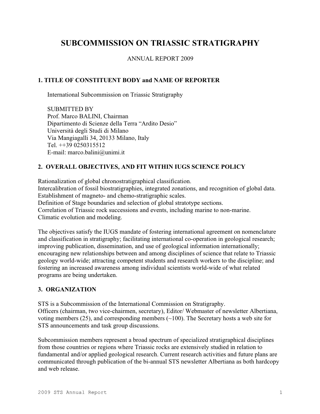 Subcommission on Triassic Stratigraphy