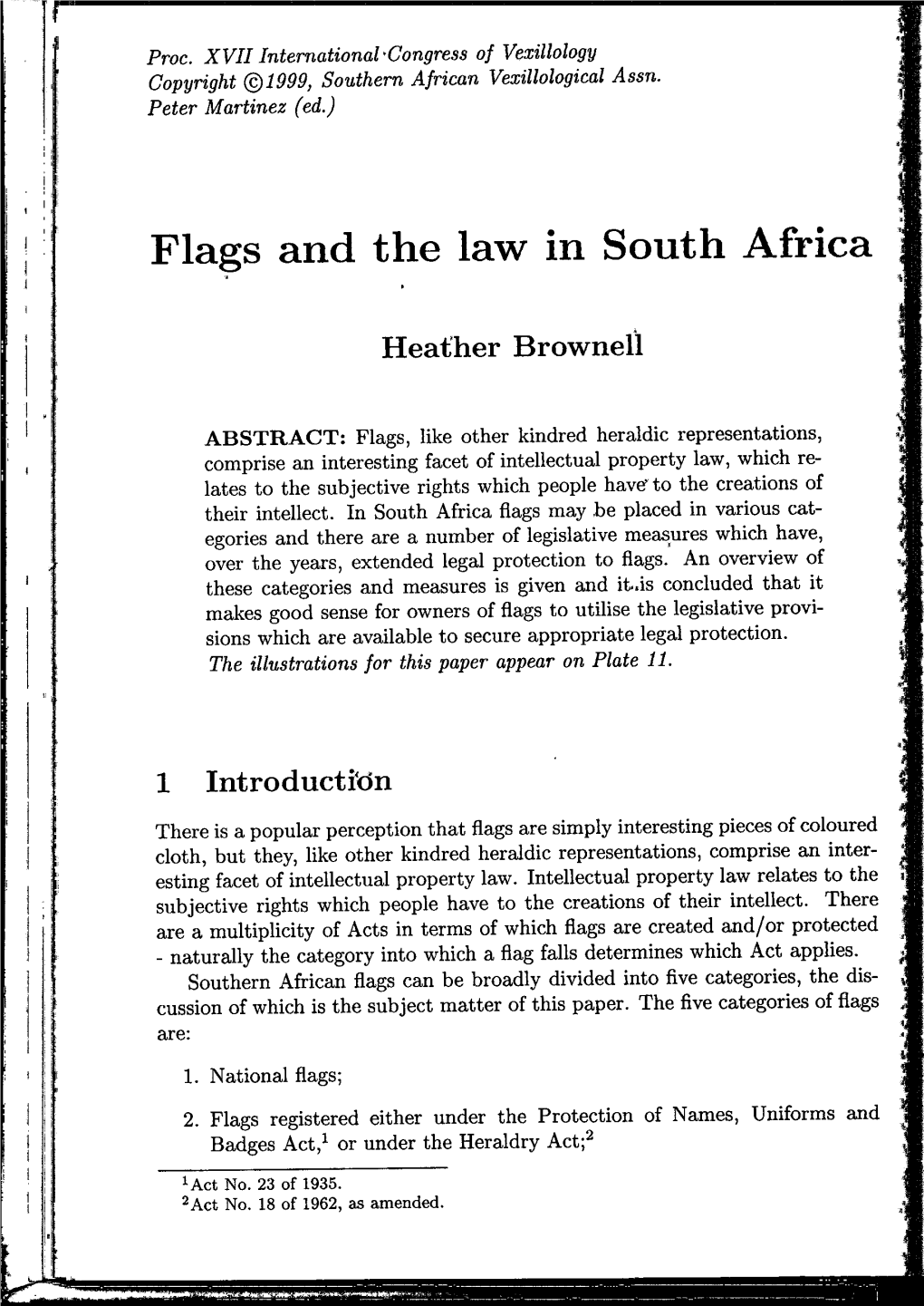 Flags and the Law in South Africa