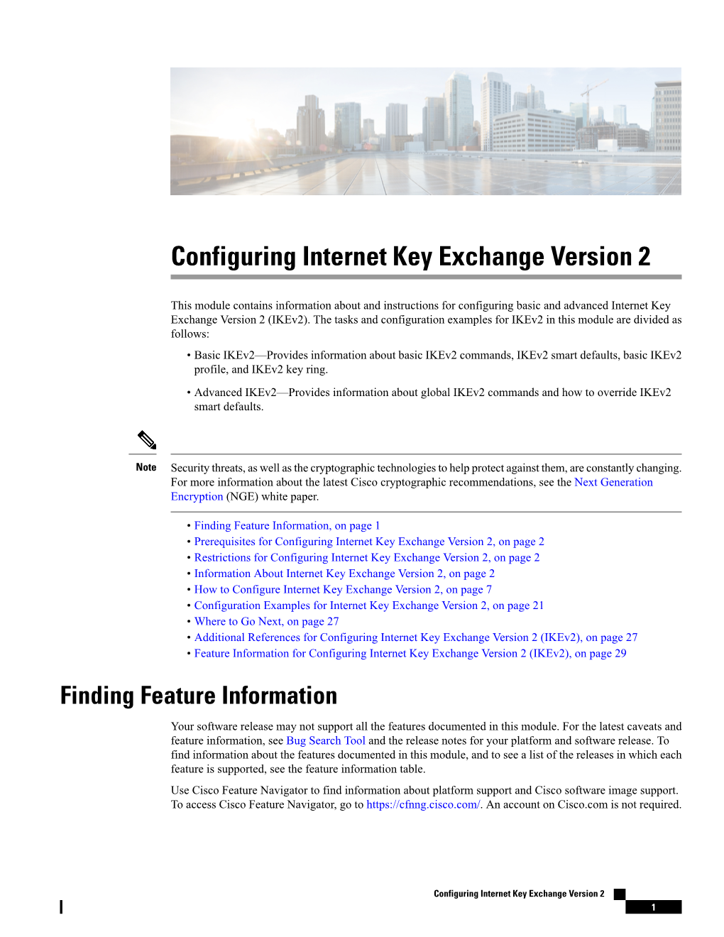 Configuring Internet Key Exchange Version 2