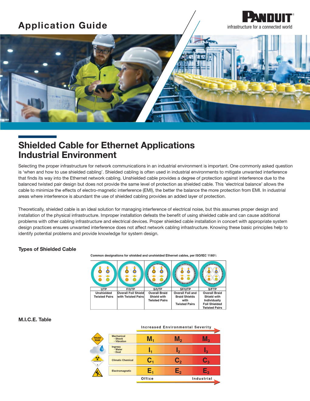 Shielded Cable for Ethernet Applications