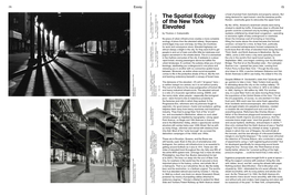The Spatial Ecology of the New York Elevated