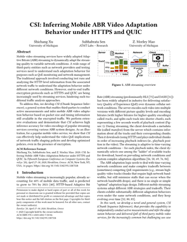 CSI: Inferring Mobile ABR Video Adaptation Behavior Under HTTPS and QUIC