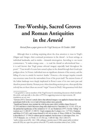 Tree-Worship, Sacred Groves and Roman Antiquities in the Aeneid