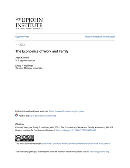 The Economics of Work and Family