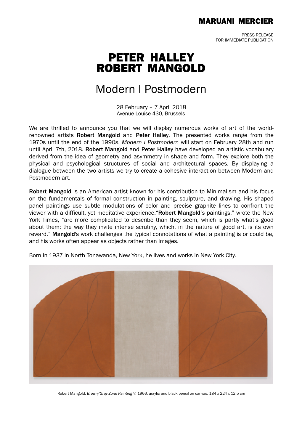 Press Release Mangold Halley