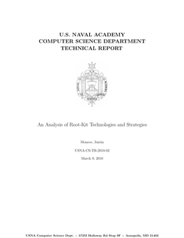 U.S. Naval Academy Computer Science Department Technical Report