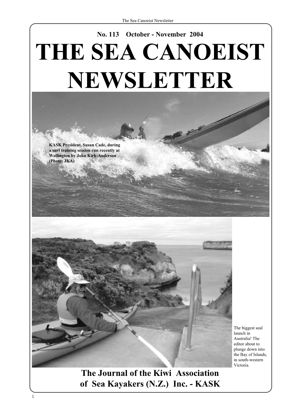 Sea Canoeist Newsletter