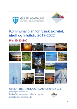 Kommunal Plan for Fysisk Aktivitet, Idrett Og Friluftsliv 2019-2022