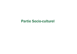 Socio-Culturel Schéma Directeur Socio-CULTUREL -Inventaire Thématique- D’Interprétation Du Patrimoine