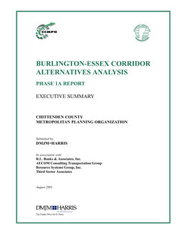 Burlington-Essex Phase IA Executive Summary