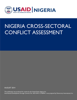 Nigeria Cross-Sectoral Conflict Assessment Final Report.Pdf