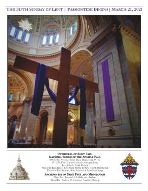 Passiontide Begins| March 21, 2021