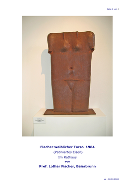 Flacher Weibl Torso