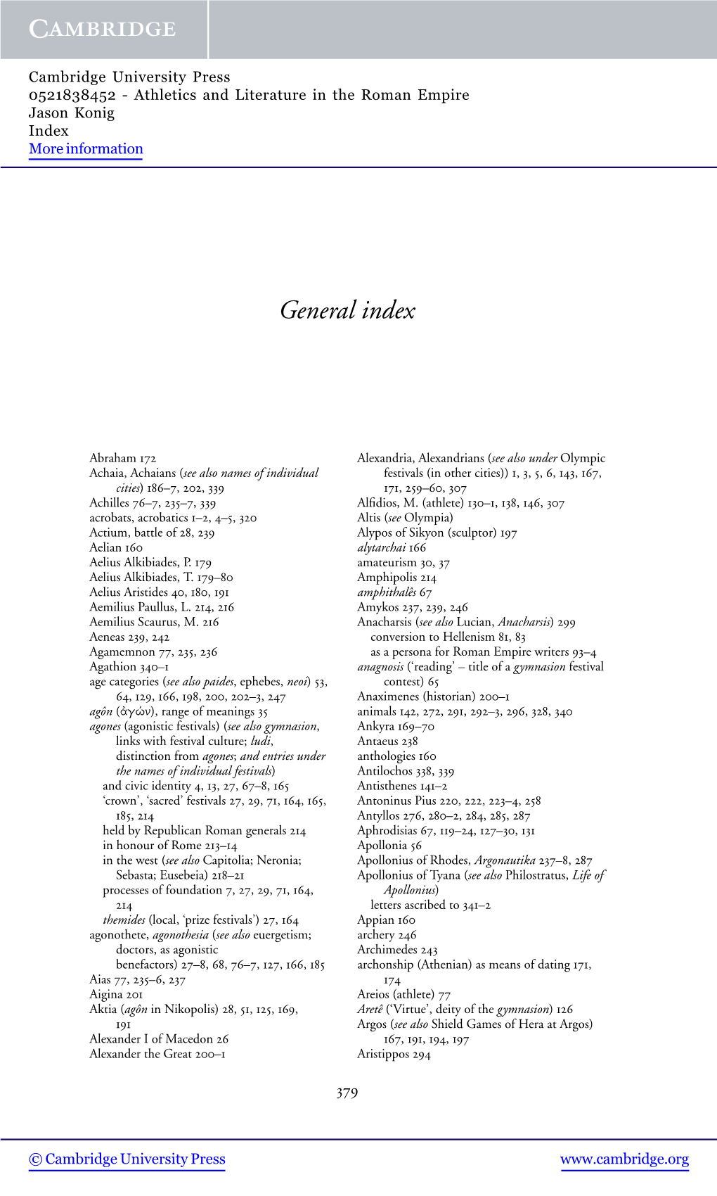 General Index