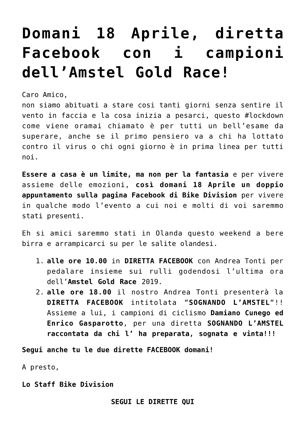 Amstel Gold Race!