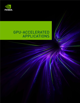 Gpu-Accelerated Applications Gpu‑Accelerated Applications