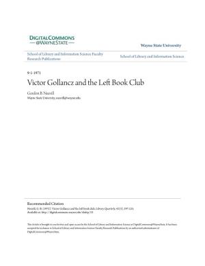 Victor Gollancz and the Left Book Club Gordon B