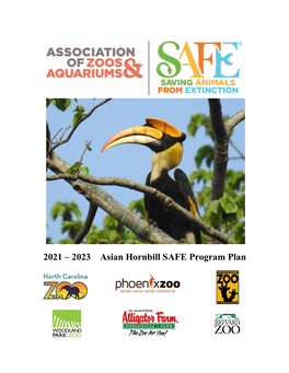 2021 – 2023 Asian Hornbill SAFE Program Plan