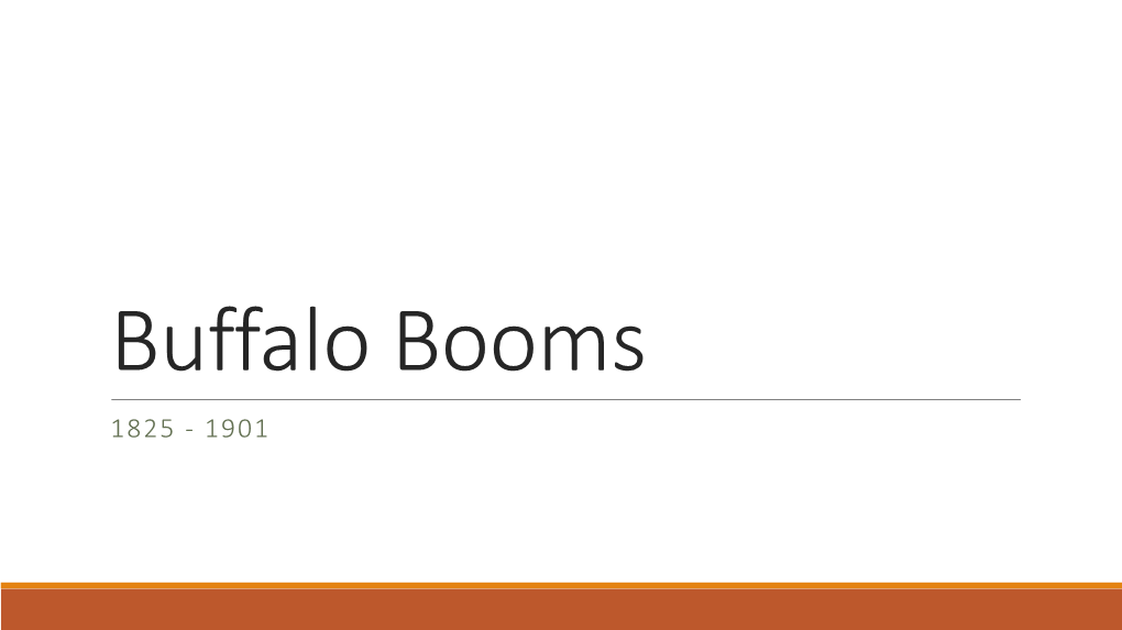 Buffalo Booms