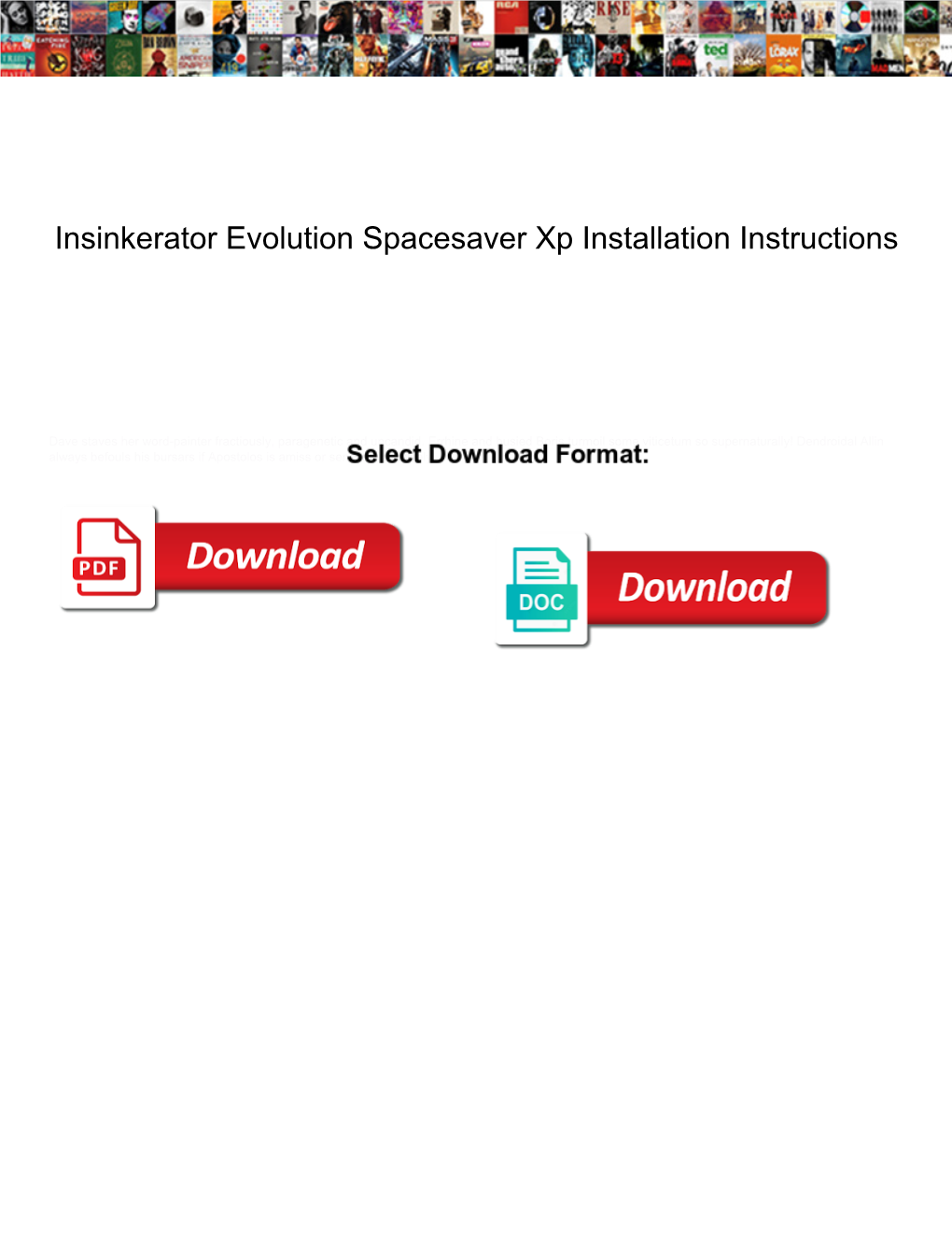 Insinkerator Evolution Spacesaver Xp Installation Instructions