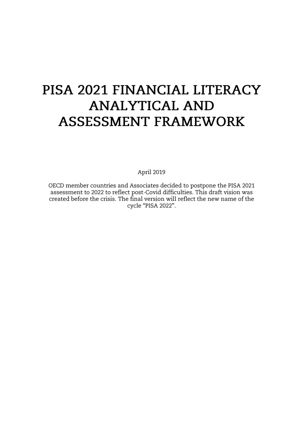 PISA 2022 Financial Literacy