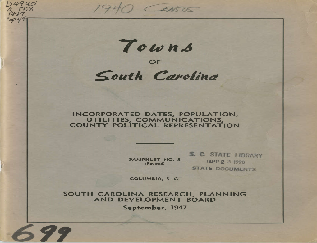 South Carolina State Library Digital Collections