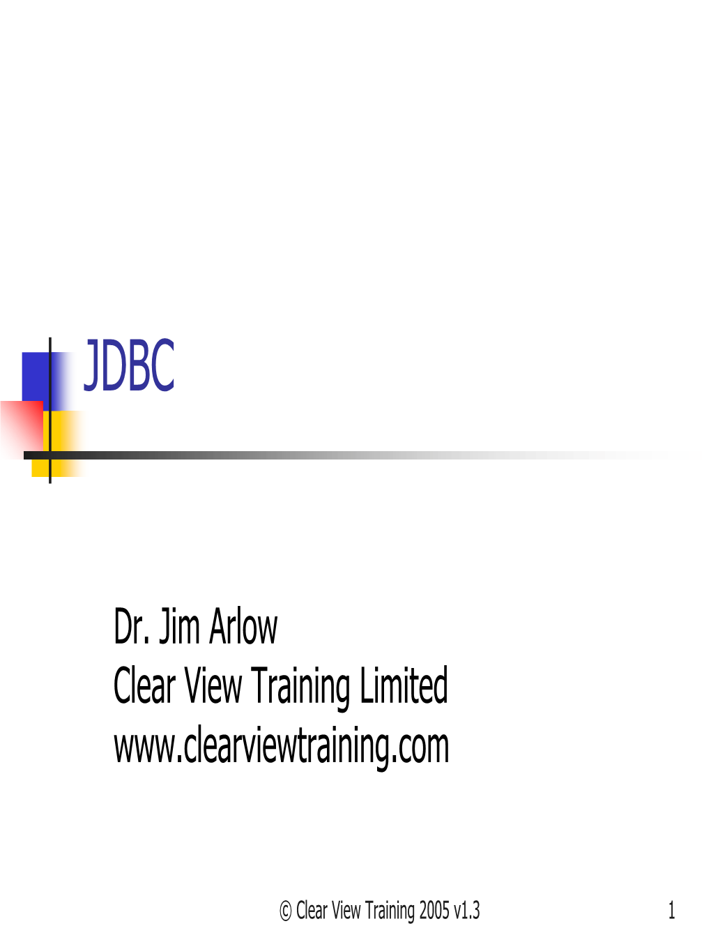 Java Database Connectivity (JDBC)