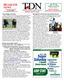 HEADLINE NEWS for Information About TDN, Best of Luck to Dynaformer’S Call 732-747-8060