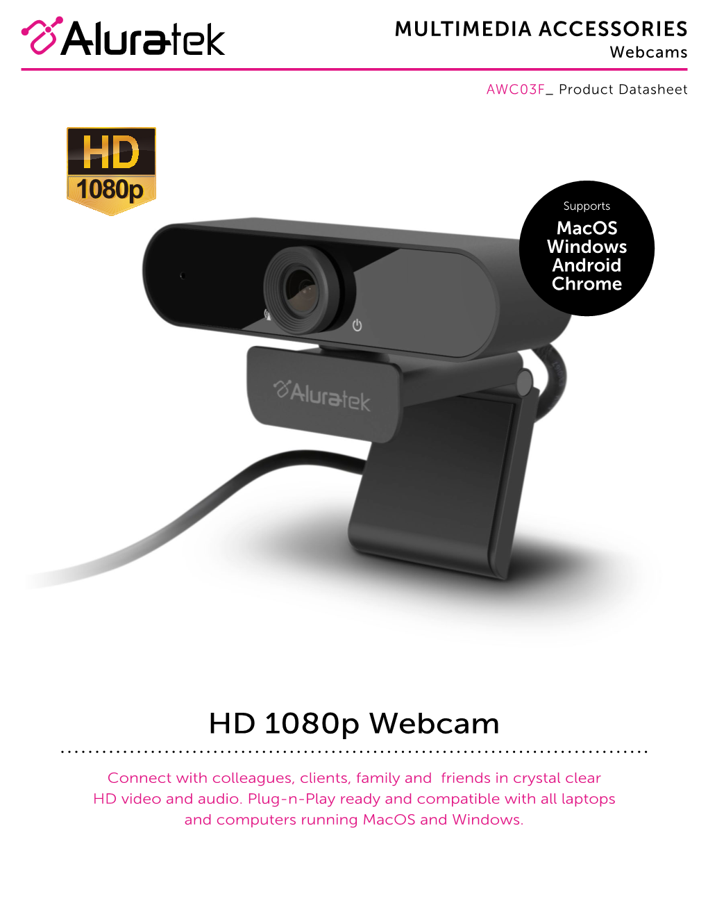 HD 1080P Webcam