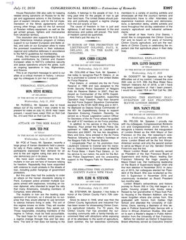 CONGRESSIONAL RECORD— Extensions of Remarks E997 HON