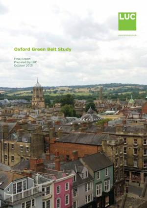 Oxford Green Belt Study